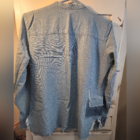 Elliott Lauren Denim Patchwork Shirt - Picture 3 of 16